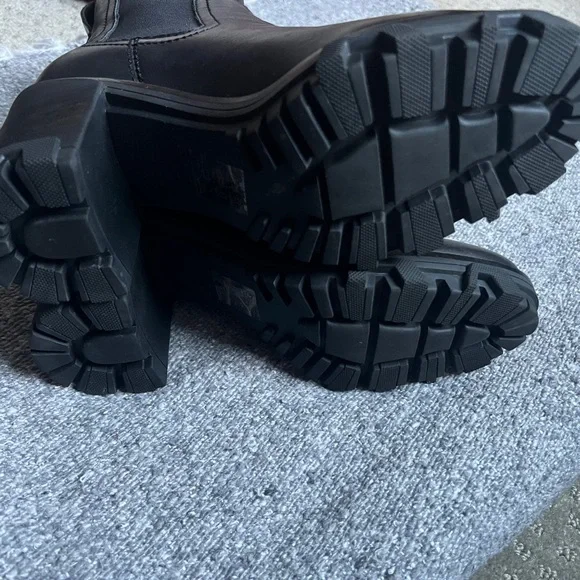 Rag & Bone Shiloh High Boots Black Leather Ankle Bootie 39 - Picture 6 of 7